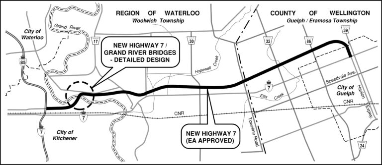 Hwy-7_Kitchener-to-Guelph-key-plan-