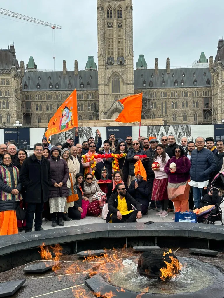 Dhwani Exclusive : VHP-Canada Organizes First-Ever Ram Rath Yatra in Canada, Shri Ram Lalla at Canadian Parliament