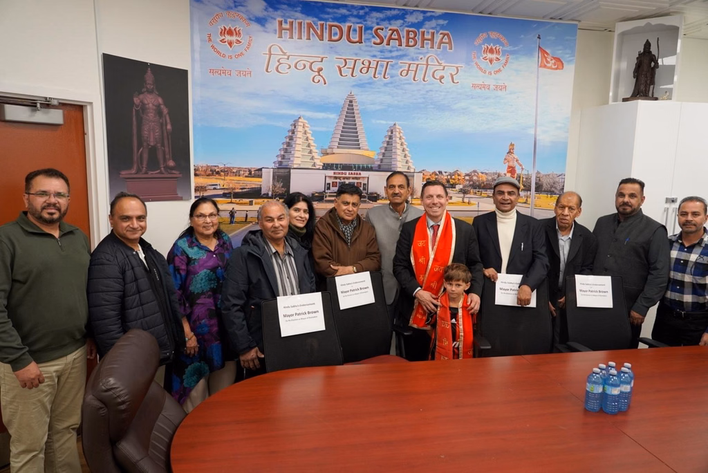 બ્રામ્પ્ટન મ્યુનિસિપલ ઇલેક્શન : ૧૨ હિન્દુ મંદિરો, અગ્રણી ધાર્મિક નેતાઓ અને CUPE યુનિયને પૅટ્રિક બ્રાઉનના સમર્થનમાં
